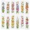 Herrschners  La Flora Bookmarks Counted Cross-Stitch Kit